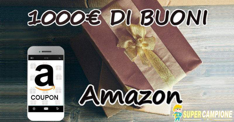 Vinci 1000€ di buoni Amazon